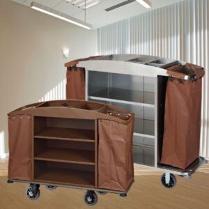 Xe dọn buồng phòng thép sơn tĩnh điện 9 htx xe don buong phong thep son tinh dien htsx08a 36