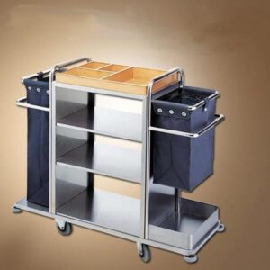 Xe dọn phòng khách sạn inox 7 htx xe don phong khach san inox htix58 f 32