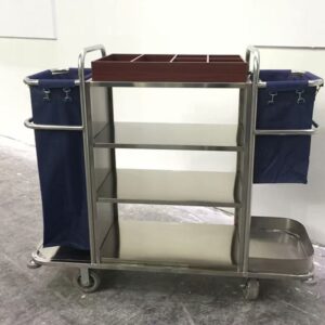 Xe dọn phòng khách sạn inox 8 htx xe don phong khach san inox htix58 f 33