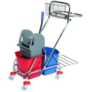 Xe dọn vệ sinh 2 xô vắt nước