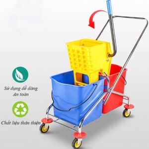 Xe vắt móp đôi 46l khung inox 6 htx xe vat mop doi 46l khung inox ht08071 1 33