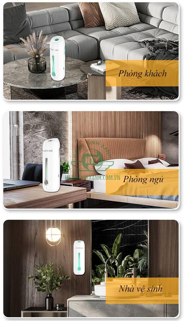 Máy xịt thơm phòng tự động là gì? Cấu tạo, công dụng nổi bật nên biết 7 Máy xịt thơm được sử dụng ở nhiều không gian, phòng nghỉ