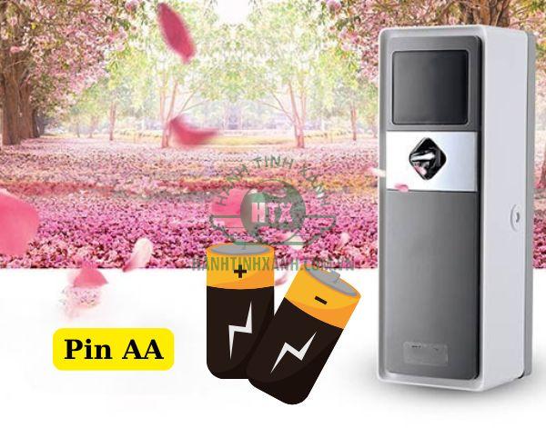 Mua máy xịt thơm tự động dùng pin sạc hay pin thường? 7 Máy xịt thơm dùng pin thường là loại máy dùng pin AA, AAA