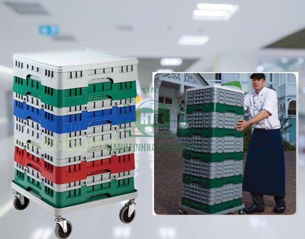 Đặt mua ngay xe vận chuyển khay rack để đảm bảo hoạt động nhà hàng tốt