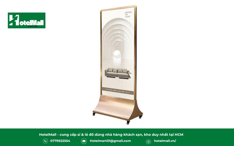 Linh hoạt di chuyển, phù hợp quảng bá hoặc chỉ dẫn ngoài trời.