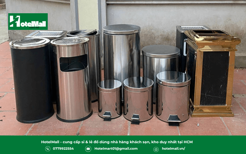 Cấu tạo thùng rác inox
