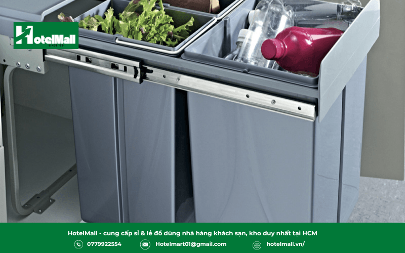 Thùng rác inox nhà bếp & khu vực căng tin